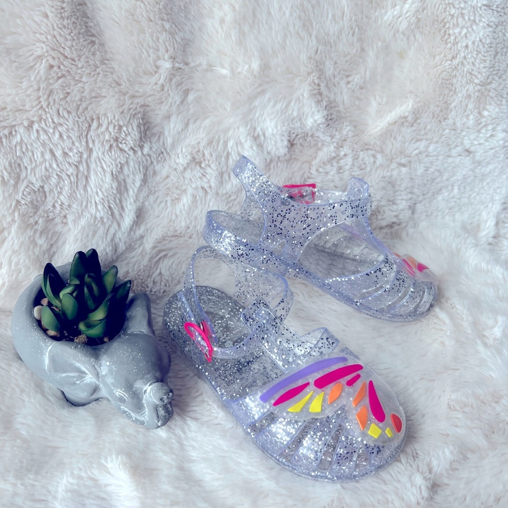 Limited Too Glitter Jelly Sandals